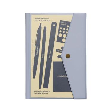 2025年10月始まり手帳 月間 A5 フューゲン ライトグレー