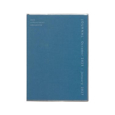 2025年10月始まり手帳 月間 A5 コトン ブルー