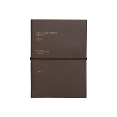 2025年10月始まり手帳 週間ブロック B6 ヴェルター ブラウン