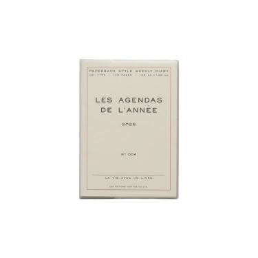 2025年10月始まり手帳 週間ブロック A6 ポーシュ ホワイト