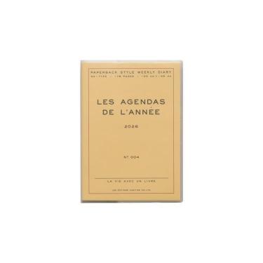 2025年10月始まり手帳 週間ブロック A6 ポーシュ クリーム