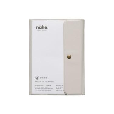 2025年12月始まり手帳 週間バーチカル B6 ネーエ アイボリー