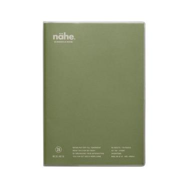 2025年12月始まり手帳 週間バーチカル A5 ネーエ カーキ