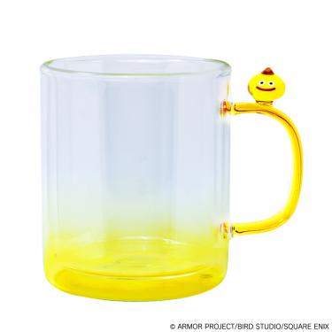 スマイルスライム　ガラスのマグカップ　レモンスライム