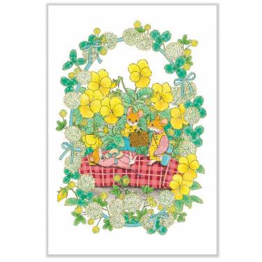 春柄 ポストカード 茜ことこ ねずみのピクニック