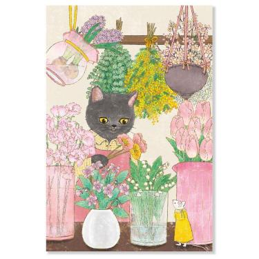 春柄 ポストカード 茜ことこ 猫のお花屋