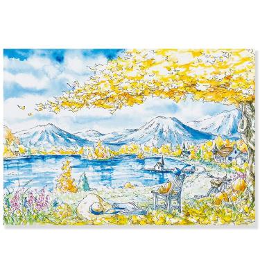 秋柄ポストカード 内田新哉 AutumnLake