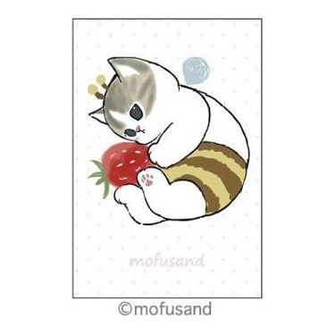 新品 モフサンド もふさんど スクエアミラー いちご イチゴ 猫
