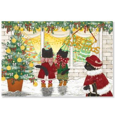 クリスマスポストカード 茜ことこ 猫 CMP-414