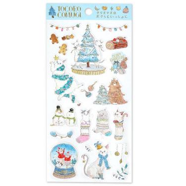 クリスマスコットンシール トコロコムギ クリスマスはボクらといっしょに