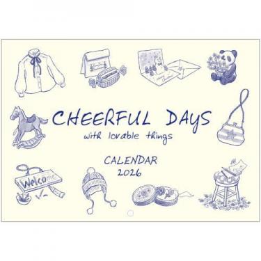 2026年1月始まりカレンダー 壁掛け チヤフルデイズ