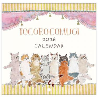 2026年1月始まりカレンダー 壁掛け トコロコムギ