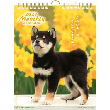 2027年1月始まりカレンダー 壁掛け DOG