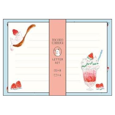 レターセット トコロコムギ 猫・イチゴ