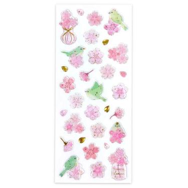 春柄 ドロップシール 桜とウグイス