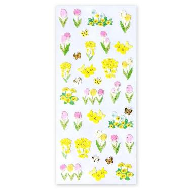 春いろ和風シール 春の花柄