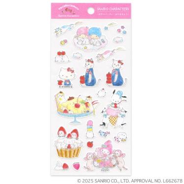 コットンシール トコロコムギ×サンリオキャラクターズ おやつパーティーはじまるよ♪