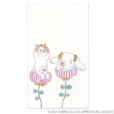 ぽち袋 トコロコムギ×サンリオキャラクターズ シナモロールとクッキーの妖精さんにゃんこ 5枚入り