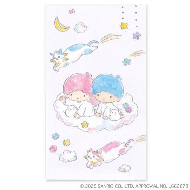 ぽち袋 トコロコムギ×サンリオキャラクターズ キキ&ララと夜空の流れ星にゃんこ 5枚入り