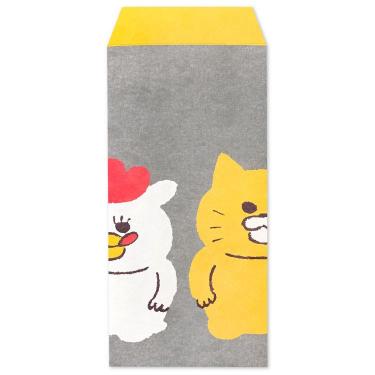 金封 ノラネコぐんだん グレー