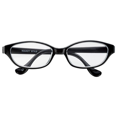 花粉対策メガネ スカッシー スタイル レギュラー ブラック