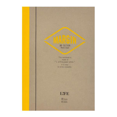 B5 マージン罫入りノート 5mm方眼 80枚