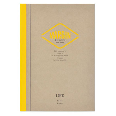 A5 マージン罫入りノート 5mm方眼 80枚