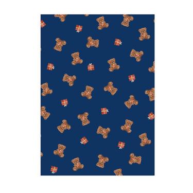 ラッピングペーパー ベアネイビー