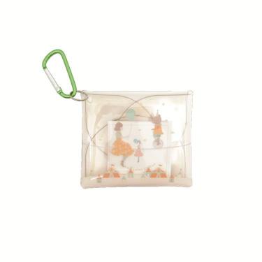 クリアスクエアポーチ ゆめいろサーカス 星空のしたで