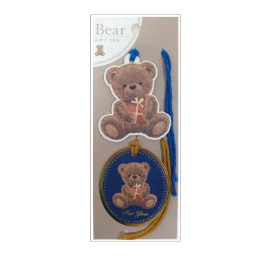 ギフトタグ ベア ネイビー