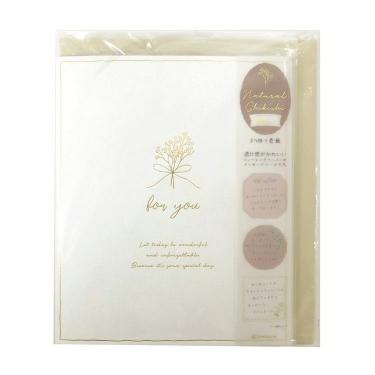 三つ折り色紙 ナチュラル ホワイト