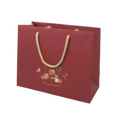クリスマスキャリーバッグ ベア レッド