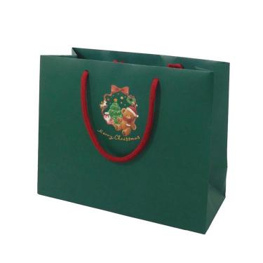 クリスマスキャリーバッグ ベア グリーン