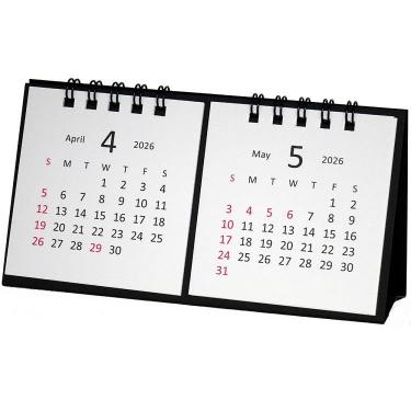 2026年4月始まりカレンダー 卓上 タイニー 2マンス アイボリー