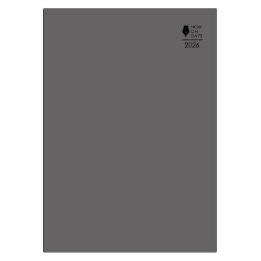 2025年12月始まり手帳 月間 A4 AFF-03 ブラック