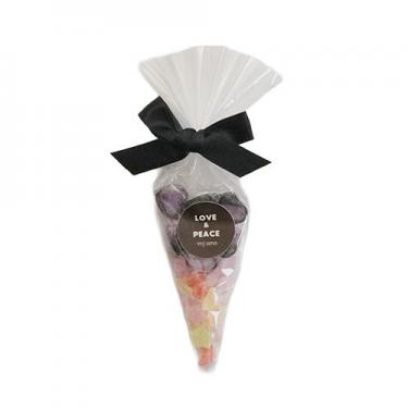 推しカラーキャンディ 黒 LOVE&PEACE