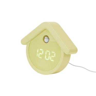 LEDバードハウス アラームクロック イエロー
