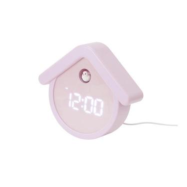 LEDバードハウス アラームクロック ダルピンク