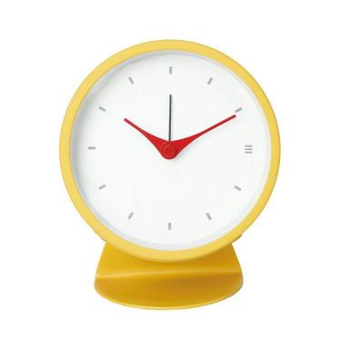 メタルクォーツ アラームクロック イエロー