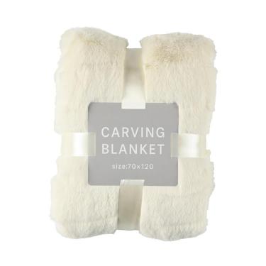 カービングブランケット 70×120cm シャンパン 【ロフト限定】