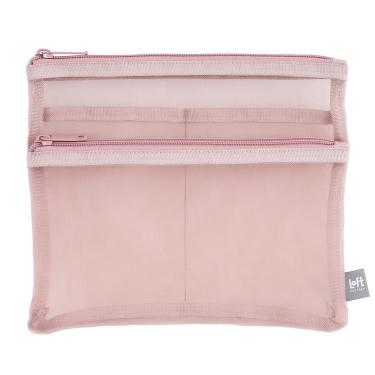 メッシュポーチ Mサイズ ピンク【ロフト限定】(ピンク): コスメ