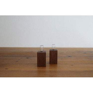 神棚の里 モダン神具 瓶子 ウォールナット 1対