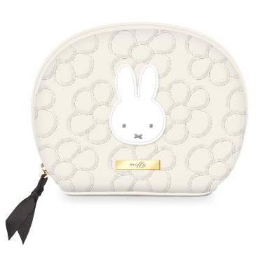 ラウンドポーチ アイボリー ミッフィー