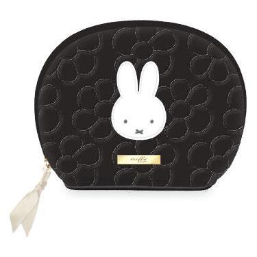 ラウンドポーチ ブラック ミッフィー