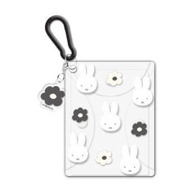 クリアマルチポーチ ミッフィー モノクロシリーズ アイボリー