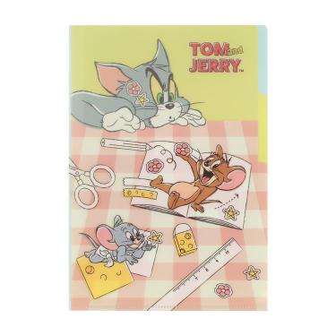 3ポケットクリアファイル トムとジェリー グリーン