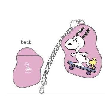 ダイカットパスケース スヌーピー PEANUTS GROOVE ピンク【ロフト限定】