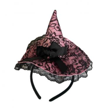 レースカチューシャ ピンク【ロフト限定】