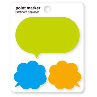 ポイント付箋 ふきだしネオン16