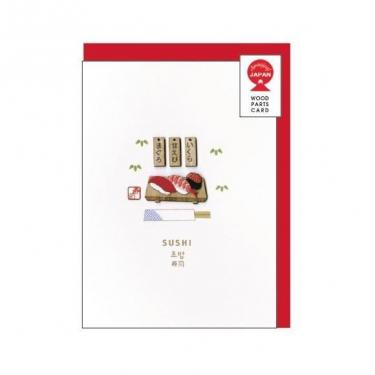 ウッドパーツカード 寿司【ロフト限定】